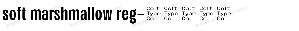 soft marshmallow reg字体转换